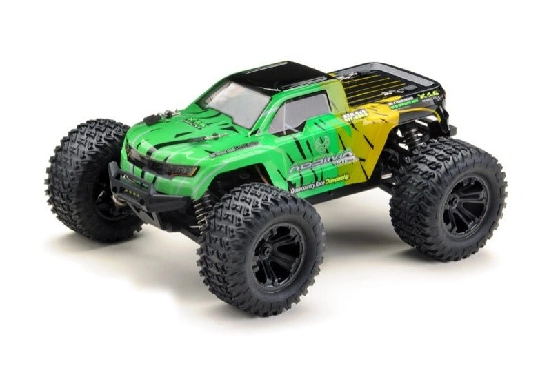 Absima Mini Monster Truck Yellow Green 1/16 4x4 RC Fun