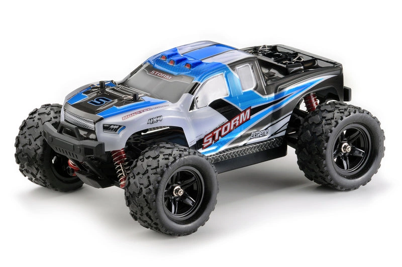 Blue Lightning Bolt Absima Storm 1/18 Monster Truck 4WD - Unleash the Beast