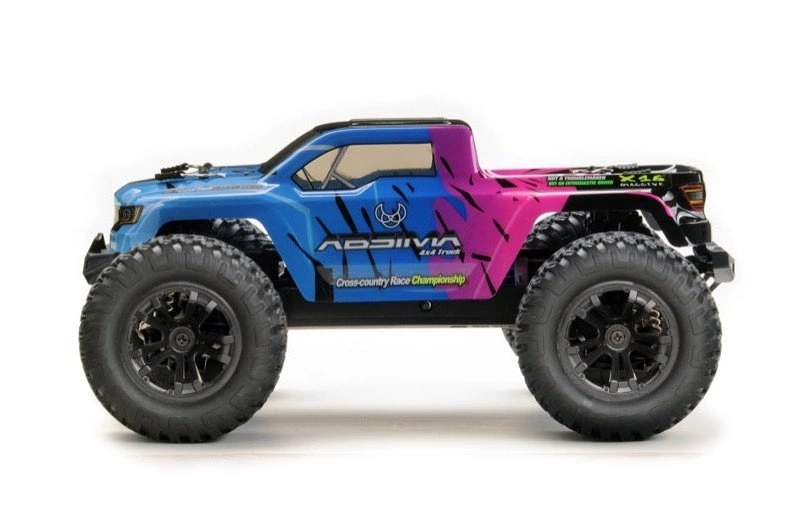 Pink & Blue Beast Unleashed Absima Mini AMT 4WD Monster Truck Ready to Roll Wild Ride